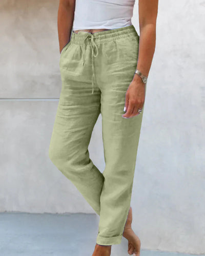 Isla | Relaxed Fit Linen Joggers