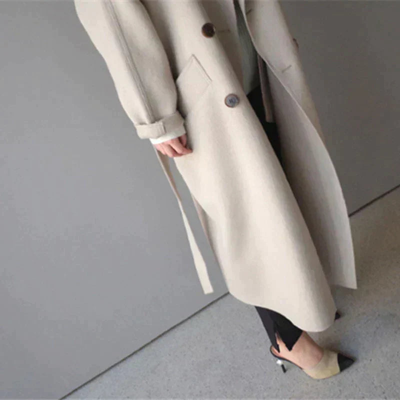 Sarah | Wool-Blend Long Coat