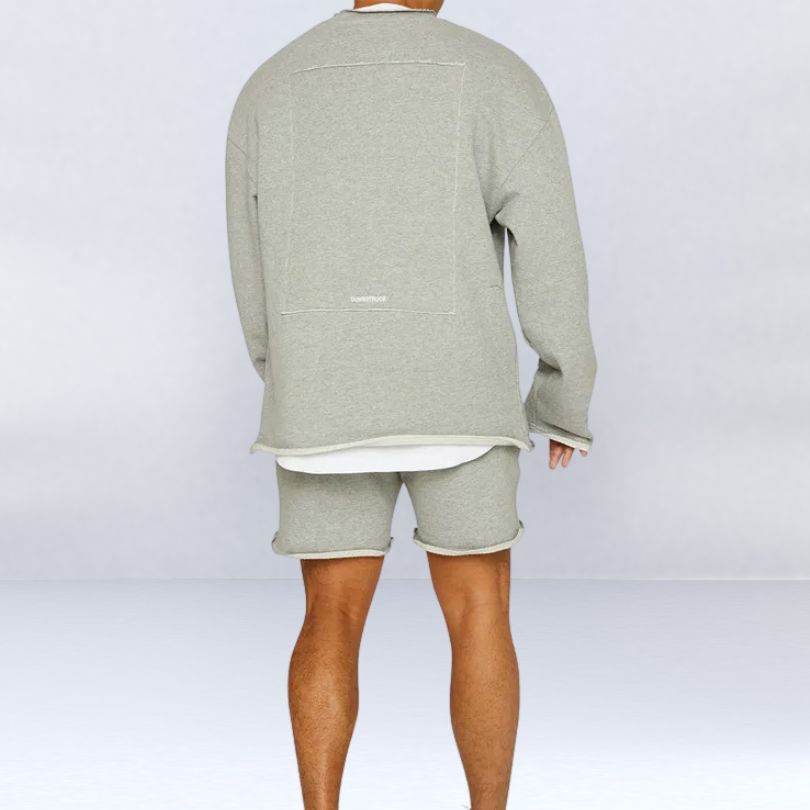 John | Relaxed Fit Sweatshirt Shorts Set