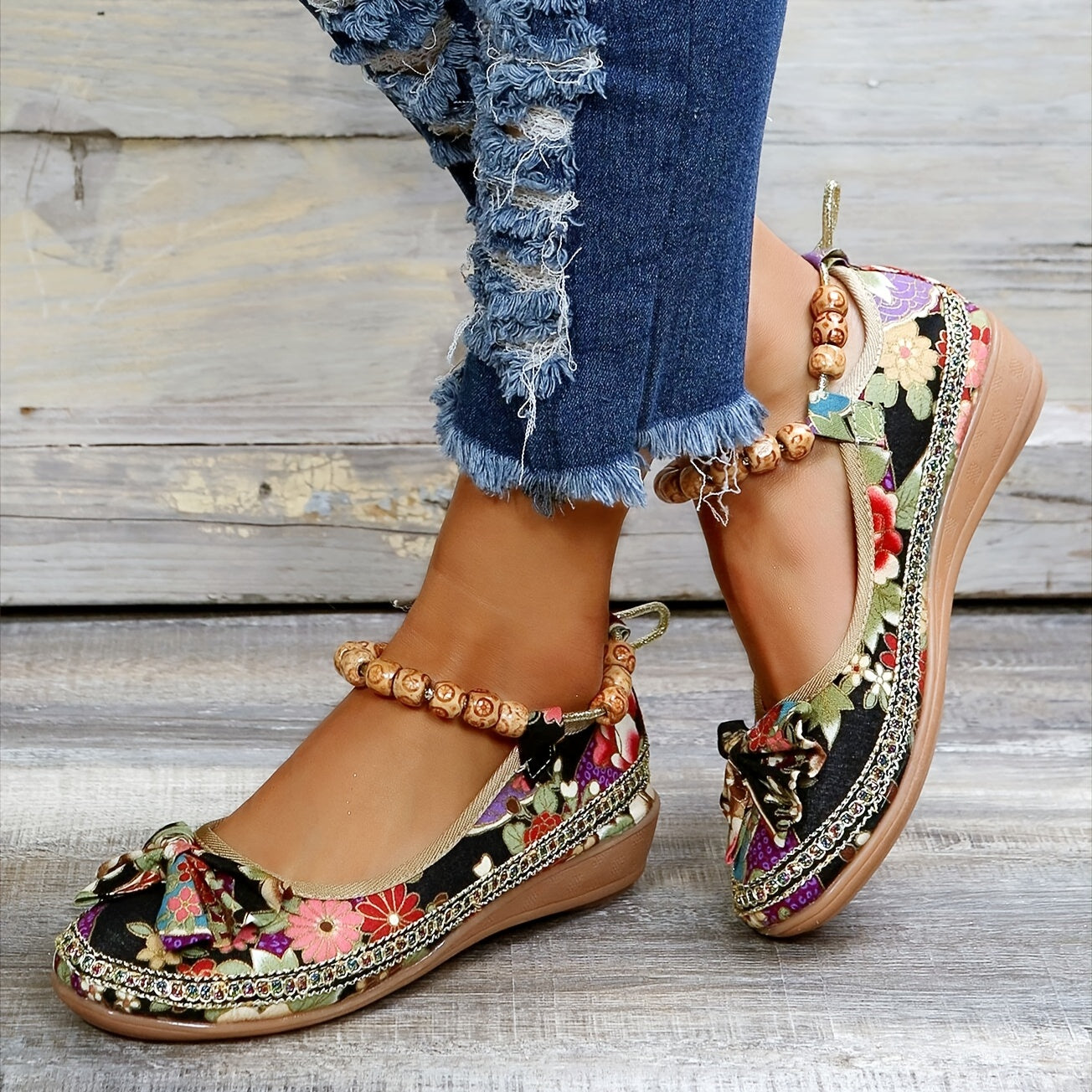 Phoebe | Orthopedic Trendy Women's Shoes with Floral Print