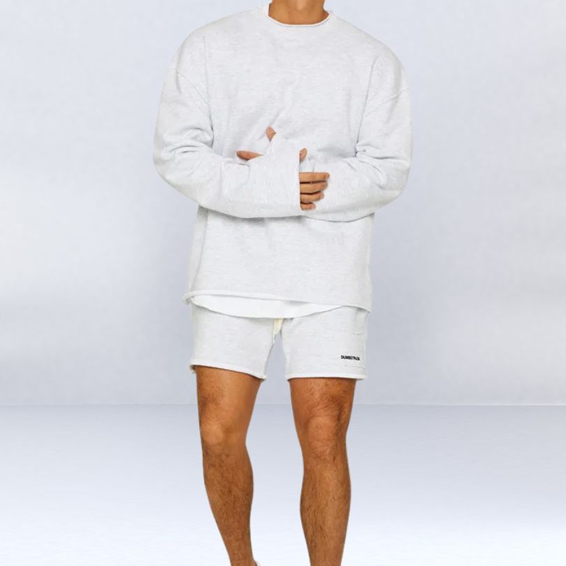 John | Relaxed Fit Sweatshirt Shorts Set