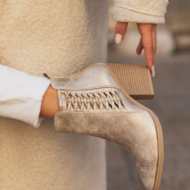 Caroline | Trendy Ladies Ankle boots with Heel