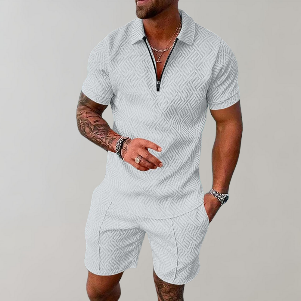 Lachlan | Zipper Polo Set