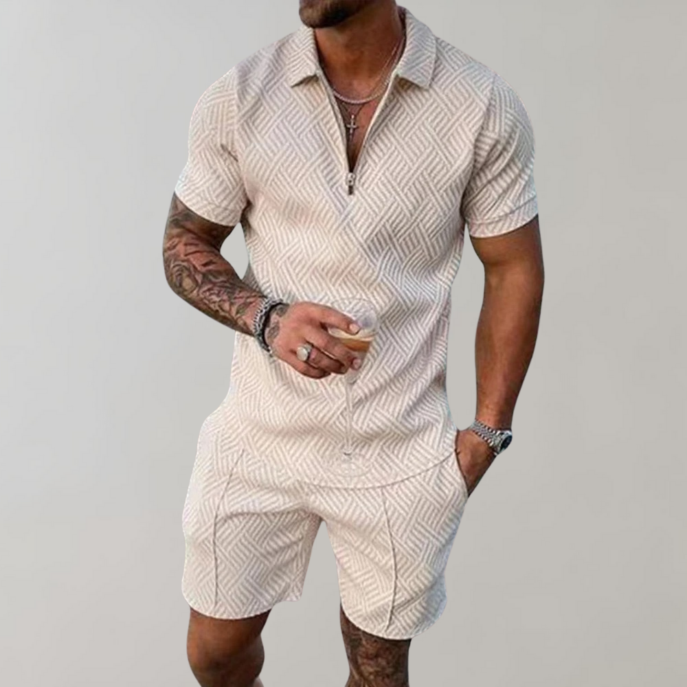 Lachlan | Zipper Polo Set