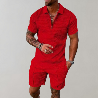 Lachlan | Zipper Polo Set