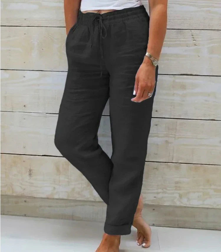 Isla | Relaxed Fit Linen Joggers