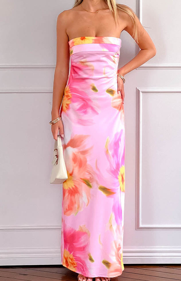 Maiah | Floral Print Maxi Dress