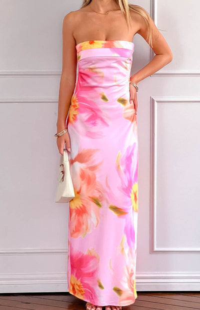 Maiah | Floral Print Maxi Dress