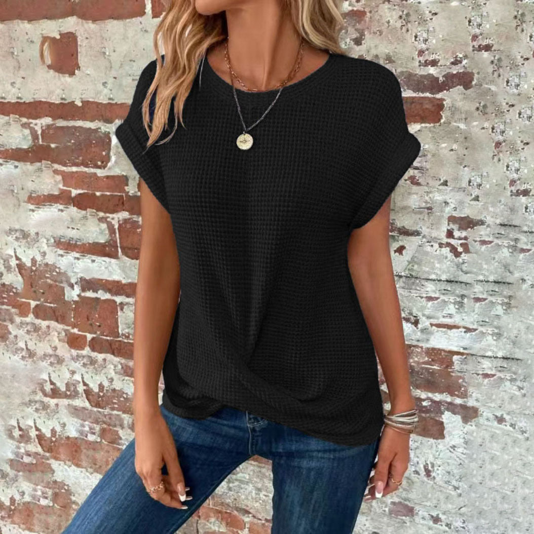 Olive | Trendy Casual T-shirt with Short Sleeves