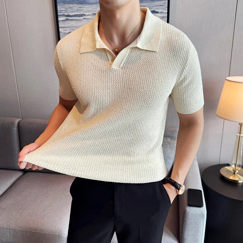 Jeremy | Men's V-Neck Polo Shirt