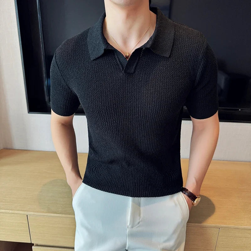 Jeremy | Men's V-Neck Polo Shirt