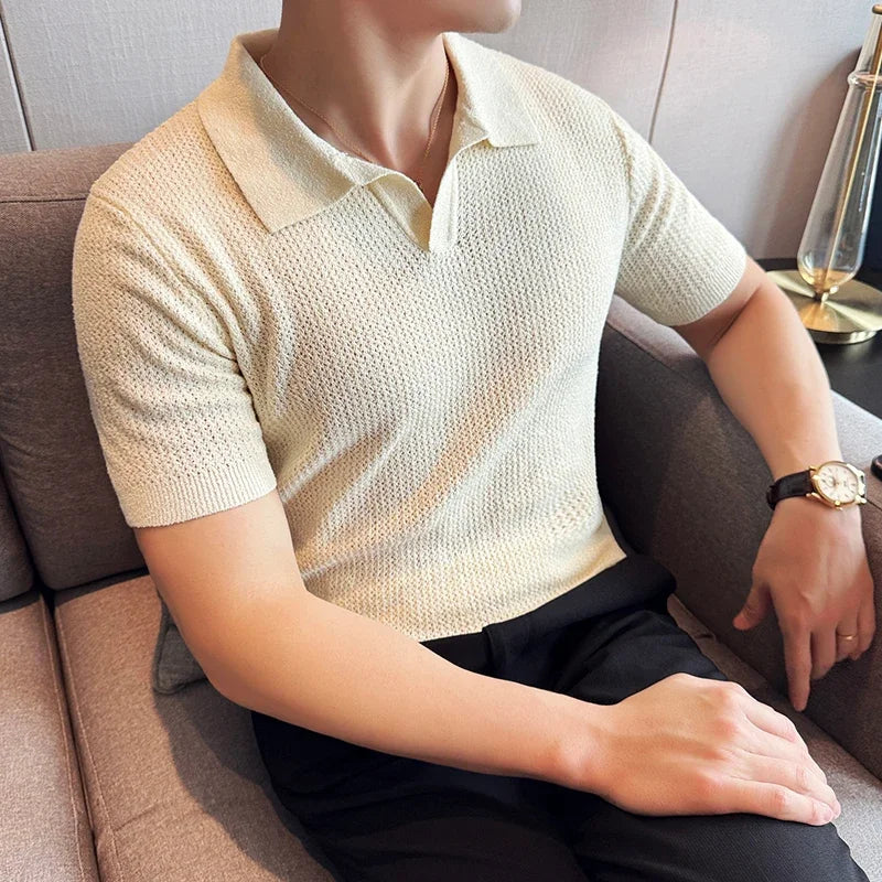 Jeremy | Men's V-Neck Polo Shirt
