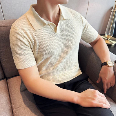 Jeremy | Men's V-Neck Polo Shirt
