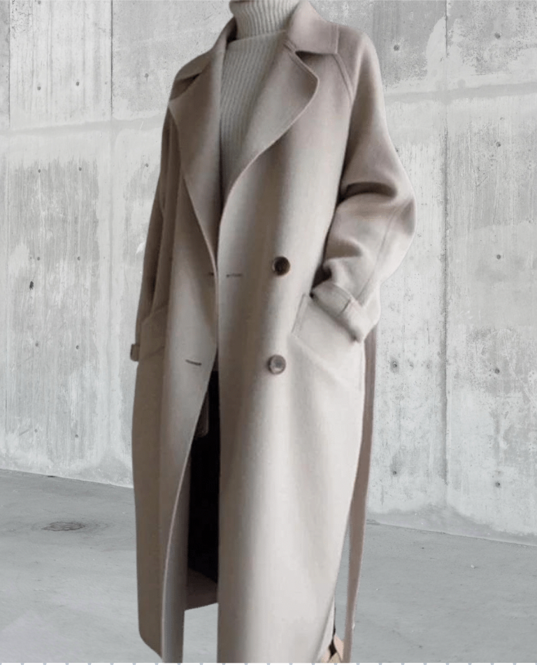 Sarah | Wool-Blend Long Coat