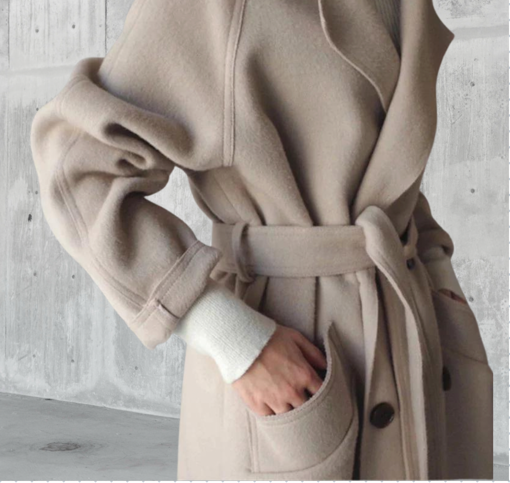 Sarah | Wool-Blend Long Coat