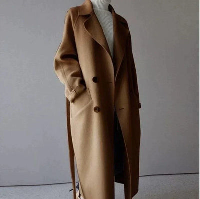 Sarah | Wool-Blend Long Coat