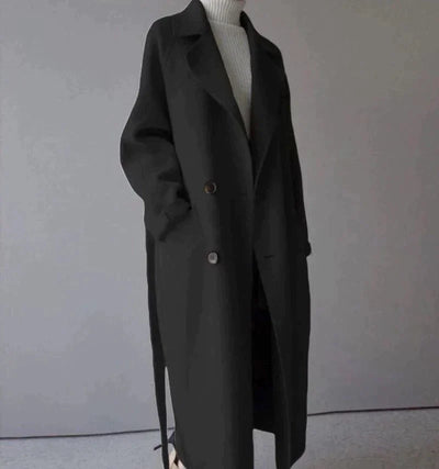 Sarah | Wool-Blend Long Coat