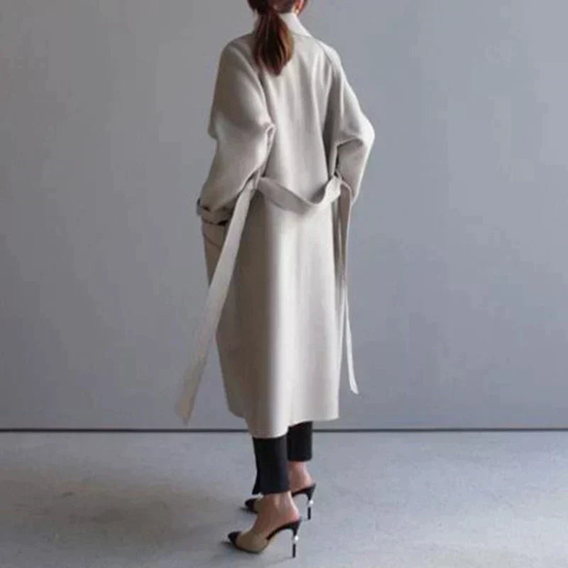 Sarah | Wool-Blend Long Coat