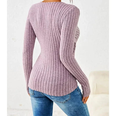 Solene | Long Sleeve Top V-Neck