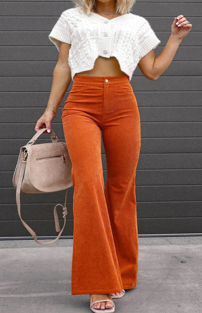Eloise | Stylish High-Waisted Flared Pants